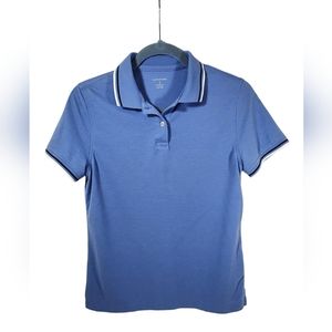 ❤️ LAND'S END WOMEN'S SHORT SLEEVE POLO SHIRT SIZE SMALL 6-8, BLUE ❤️